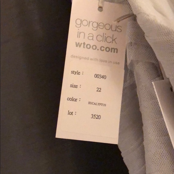 Eucalyptus bridesmaids dresses (2) both size 22W - Picture 6 of 8